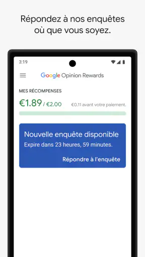 Google Opinion Rewards screenshot