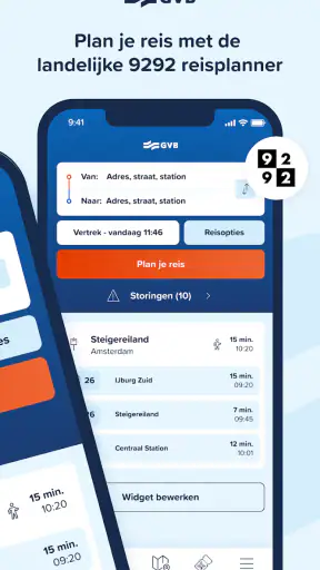 GVB reis app screenshot