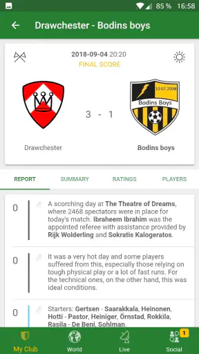 Hattrick : Gestion de football screenshot