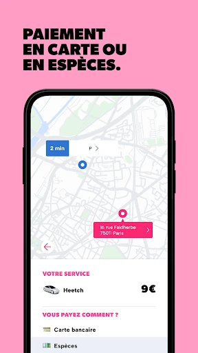 Heetch - Commandez un VTC 24/7 screenshot