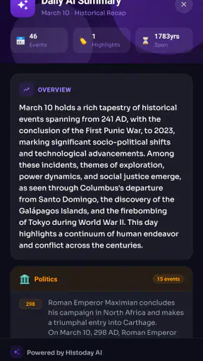 Histoday: History & Quizzes screenshot