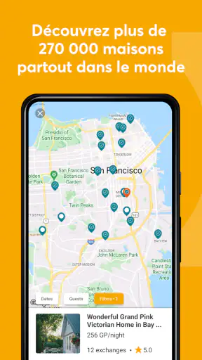 HomeExchange screenshot