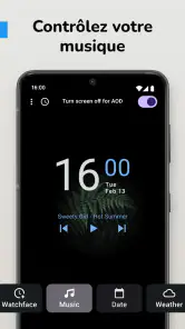 Horloge Fond d'Écran AMOLED screenshot