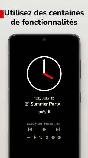 Horloge Fond d'Écran AMOLED screenshot