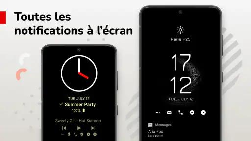 Horloge Fond d'Écran AMOLED screenshot