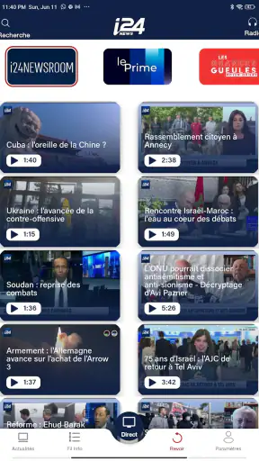 i24NEWS screenshot
