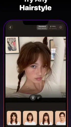 Coupe de Cheveux & Couleur IA screenshot