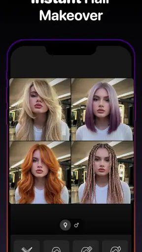 Coupe de Cheveux & Couleur IA screenshot