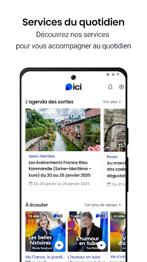 ici : actu locale, radio, TV screenshot