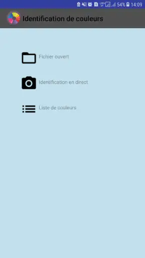 Identification de couleurs screenshot