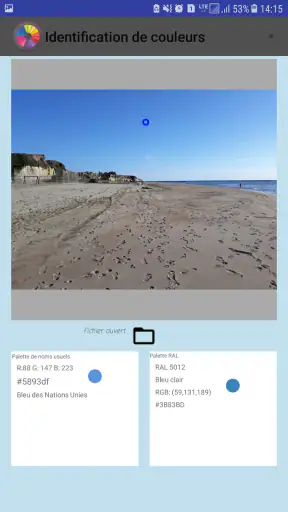 Identification de couleurs screenshot