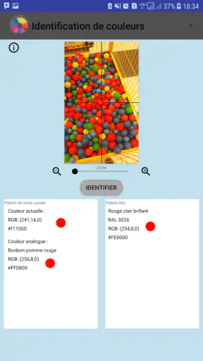 Identification de couleurs screenshot
