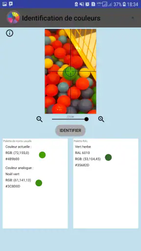 Identification de couleurs screenshot