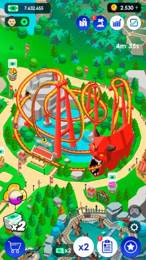 Idle Theme Park - Magnat screenshot