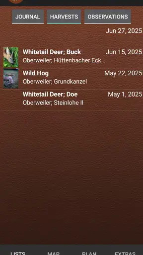 iHunt Journal screenshot