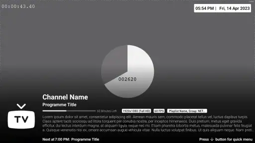 iMPlayer TV IPTV Player screenshot