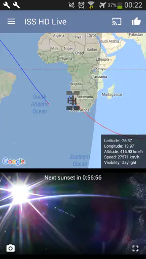 ISS Live Now: Terre en direct screenshot