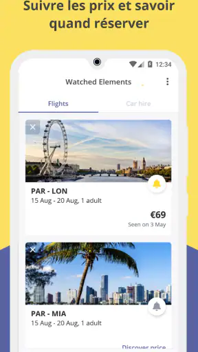 Jetcost : vols et voiture screenshot