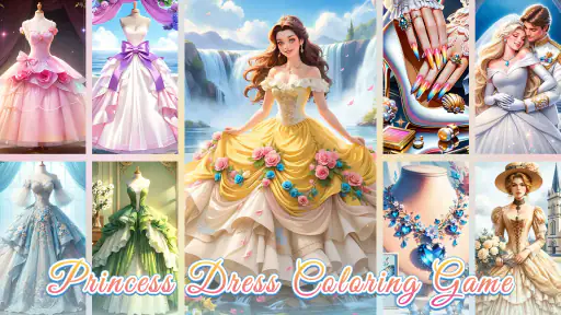 Jeu coloriage princesse screenshot