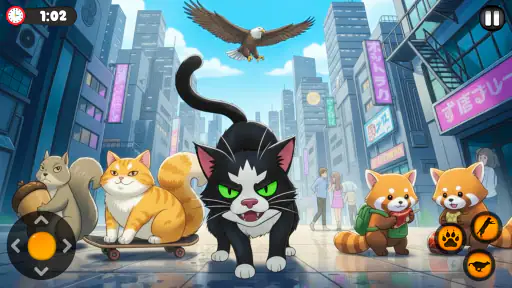 Jeu d'aventure pour petit chat screenshot