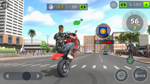 jeu de wheeling en moto screenshot