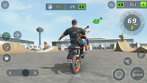 jeu de wheeling en moto screenshot