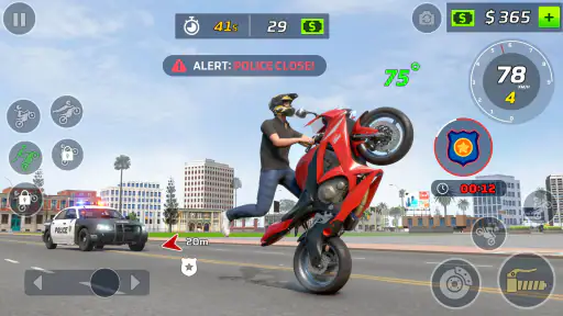 jeu de wheeling en moto screenshot