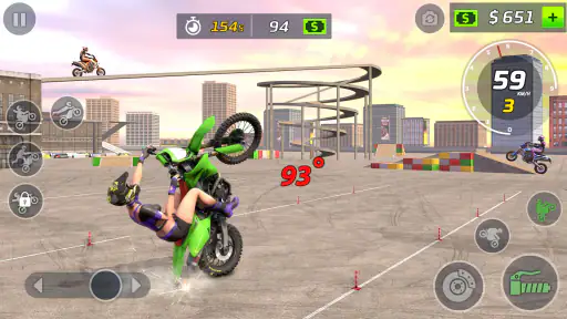 jeu de wheeling en moto screenshot