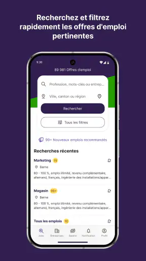 jobup.ch – Emplois en Romandie screenshot