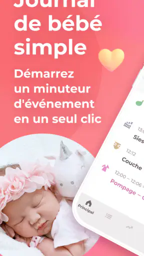 Journal tétée et suivi de bébé screenshot