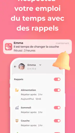 Journal tétée et suivi de bébé screenshot