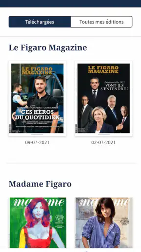 Kiosque Figaro: Journal screenshot