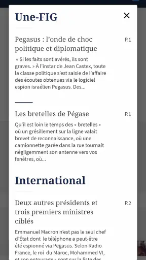 Kiosque Figaro: Journal screenshot