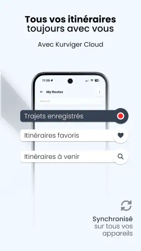 Kurviger navigation moto screenshot