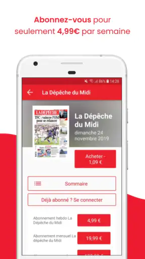 La Dépêche - Premium screenshot