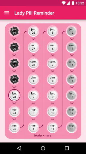 Lady Pill Reminder screenshot