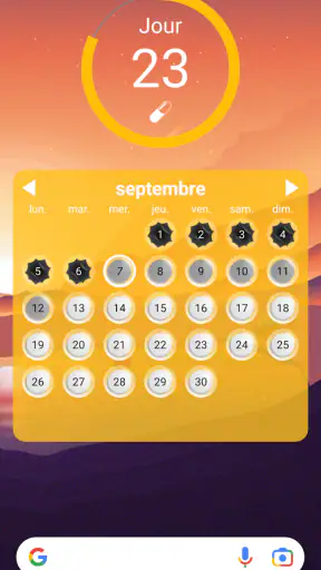 Lady Pill Widgets screenshot