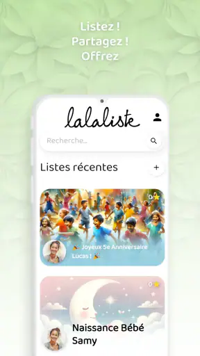 Lalaliste - Liste de Naissance screenshot