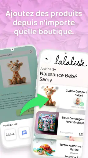 Lalaliste - Liste de Naissance screenshot