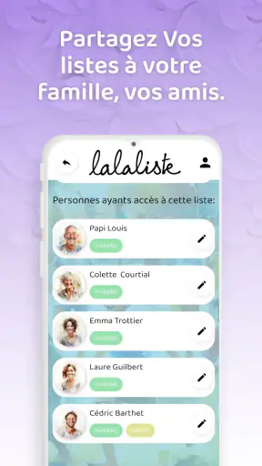 Lalaliste - Liste de Naissance screenshot