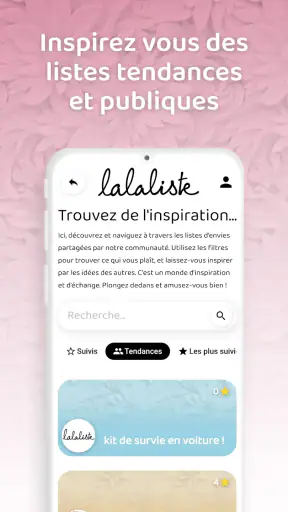 Lalaliste - Liste de Naissance screenshot