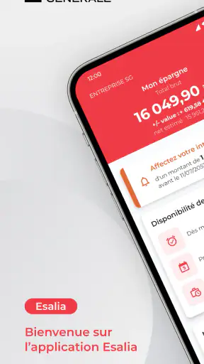 L'appli ESALIA screenshot