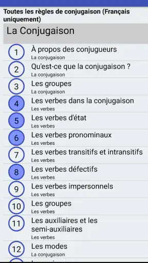 Le Conjugueur screenshot