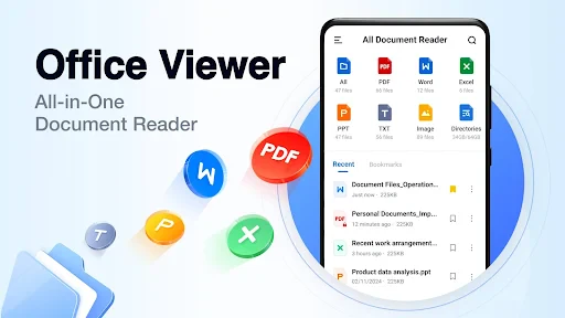 Lecteur de documents: PDF, DOC screenshot