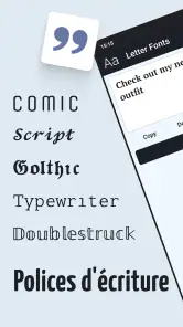 Lettre Fonts - Texte Stylisé screenshot