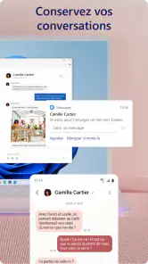 Lien avec Windows screenshot