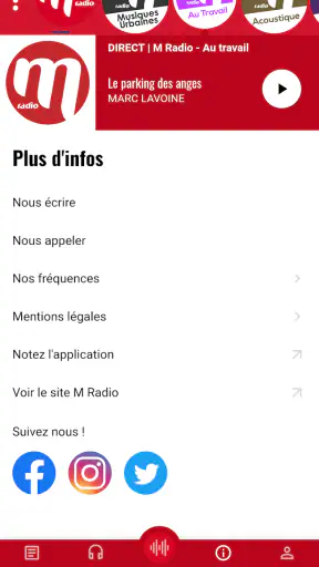 M Radio chansons francaises screenshot