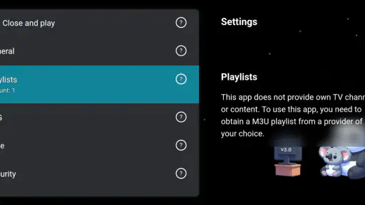 M3U IPTV screenshot