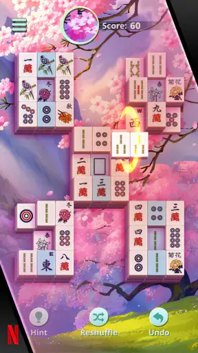 Mahjong Solitaire NETFLIX screenshot