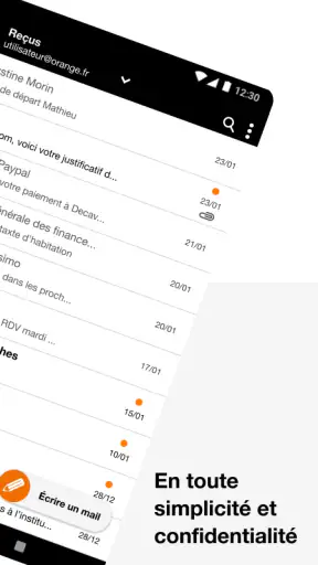 Mail Orange - Messagerie email screenshot